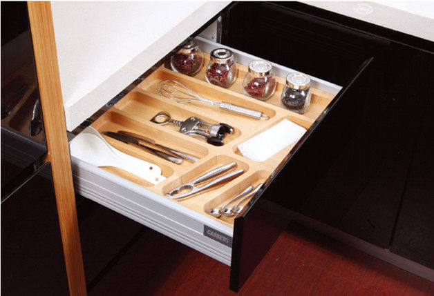 厨房全实木刀叉盒刀叉盘抽屉分隔抽屉收纳厨具刀具收纳盒可定制