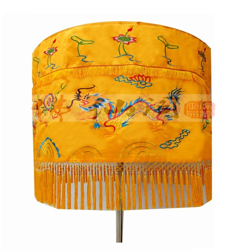 佛教用品批发龙宝盖黄龙伞黄罗伞华盖幢佛顶伞鼓伞佛堂装饰1米