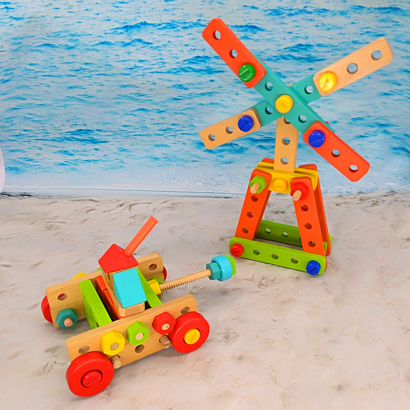 儿童螺丝螺母组合拆装模型拼装益智玩具幼儿幼儿园螺母拆装