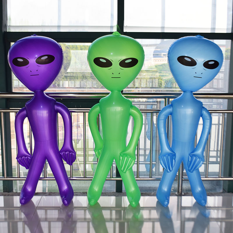 网红抖音卡通通气摄影道具充气外星人ktv酒吧充气用品