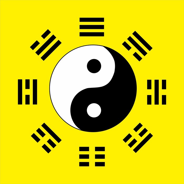 热卖现代装饰画易经周易先天八卦图太极图风水镇儿童现代装饰画