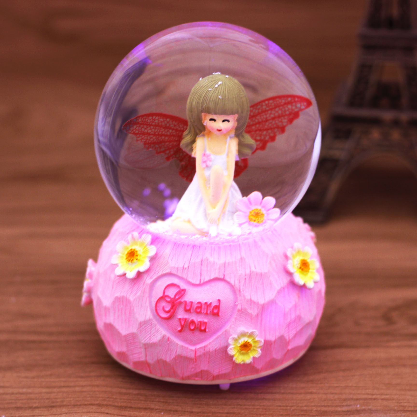 公主公主梦梦幻梦幻水晶水晶球飘雪音乐盒八音盒圣诞节送男音乐盒