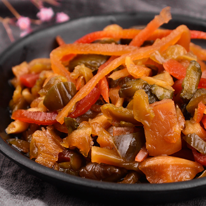 扬州特产三和四美酱菜萝卜头香心菜什锦酱腌菜早餐咸菜1200g/10袋