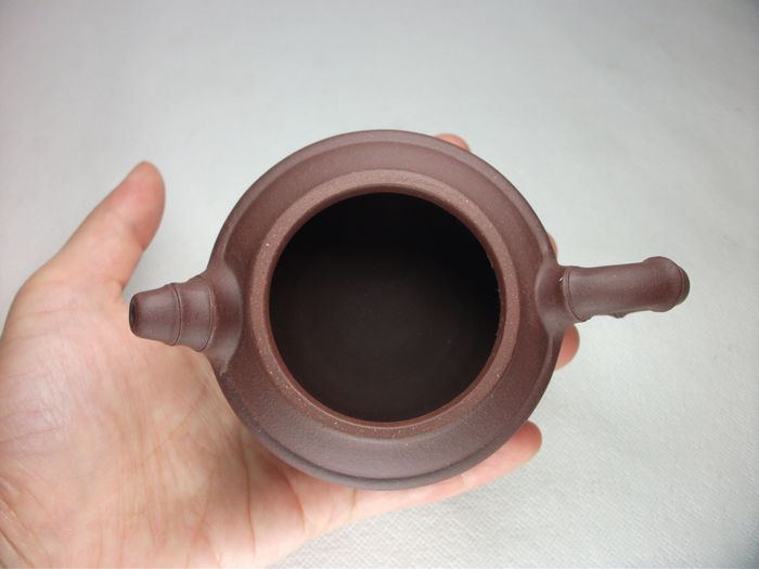 原矿紫泥145cc紫砂壶王兆春竹鼎传统竹叶竹节茶壶
