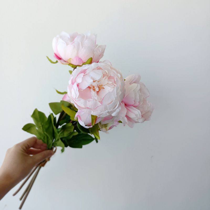 高仿真假花卉法式芍药牡丹家居绢插婚礼装饰仿真花