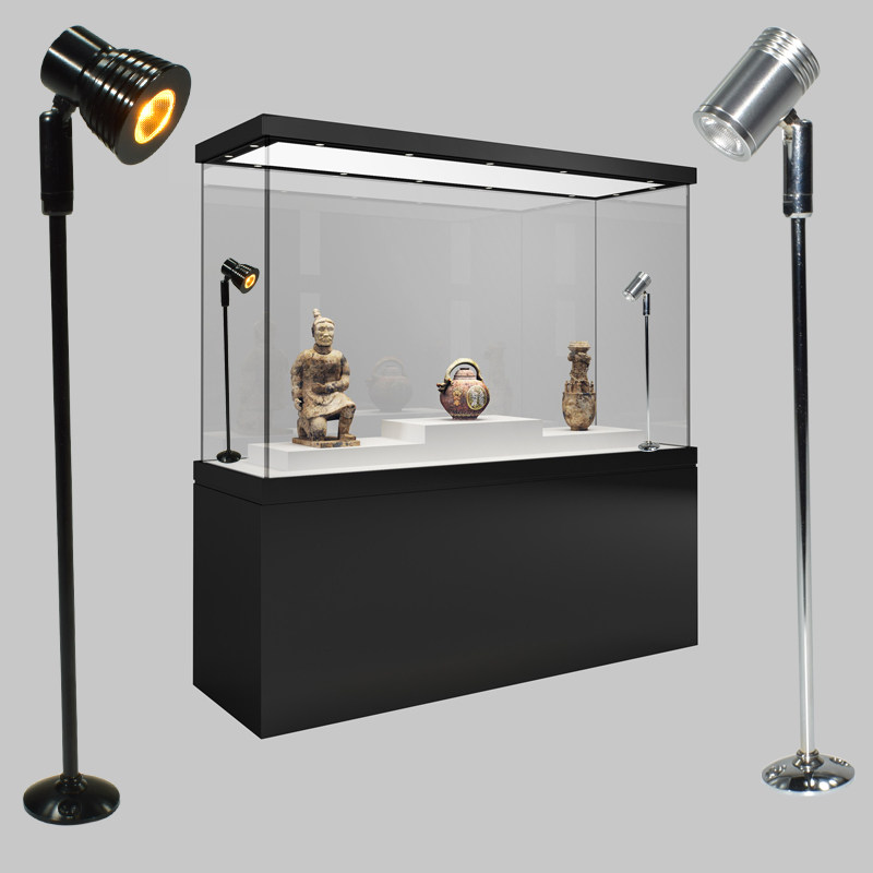 led立杆2w珠宝展柜装饰品展示射灯高脚长杆柜射灯