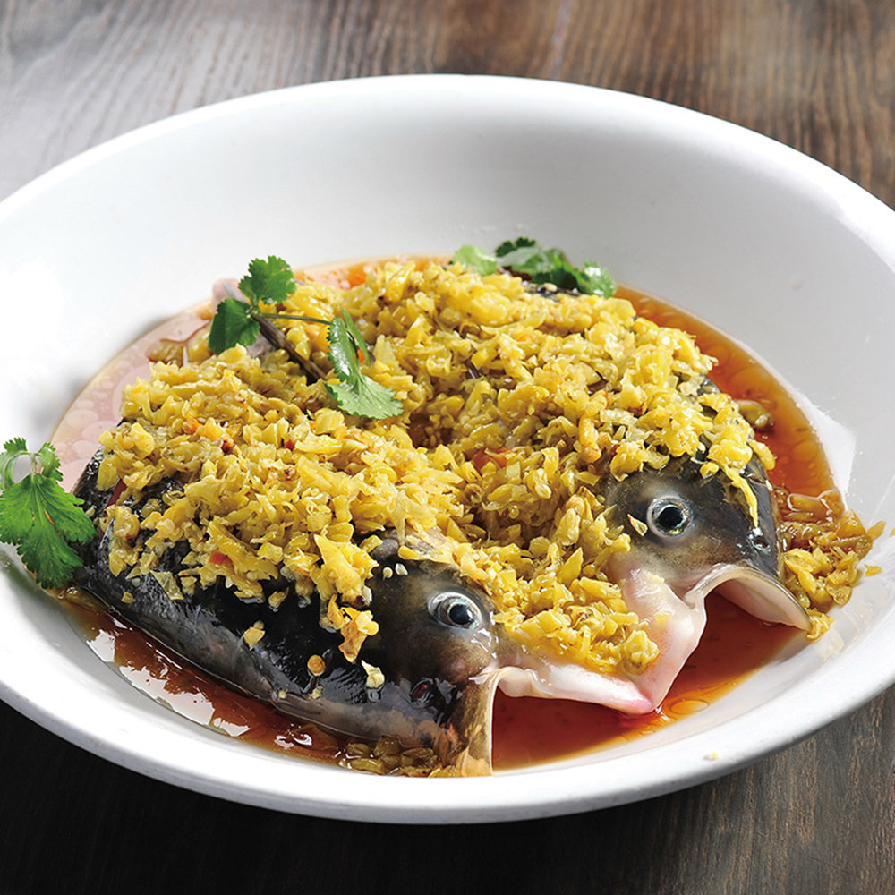 湖北640g水产冷冻组合袋装鱼头包酱椒配料大头淡水鱼类