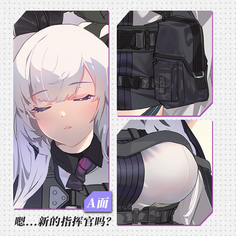 二次元少女游戏前线ak12双面动漫抱枕宅男宿舍动漫毛绒