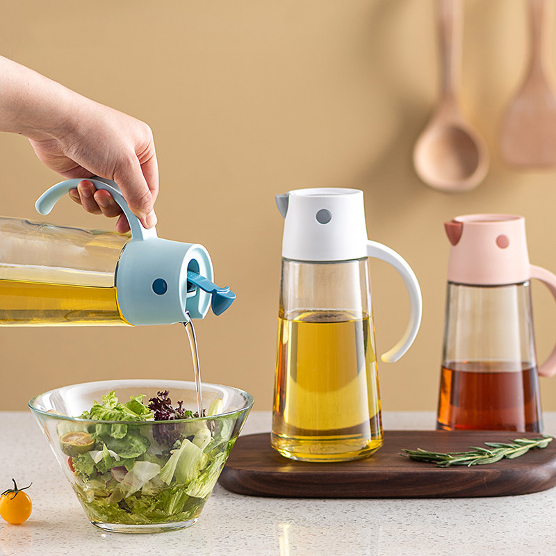 油瓶乐博玻璃油壶家用防漏油罐厨房欧式自动油壶