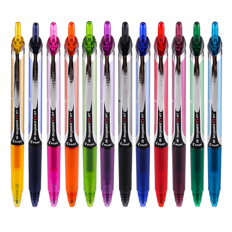 百乐pilot开拓王bxrtv5中性笔学生考试按动水笔bxsv5rt中性笔