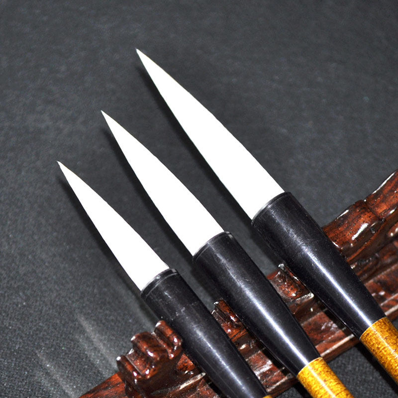 长锋羊毫周虎臣毛笔乾隆遗制大中小行书书法笔国毛笔