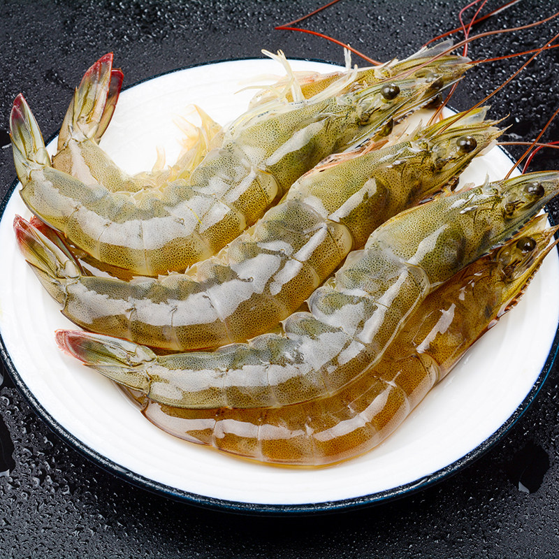 4斤国产海捕白湛江鲜冻生大虾基围对虾海鲜烧烤冻虾