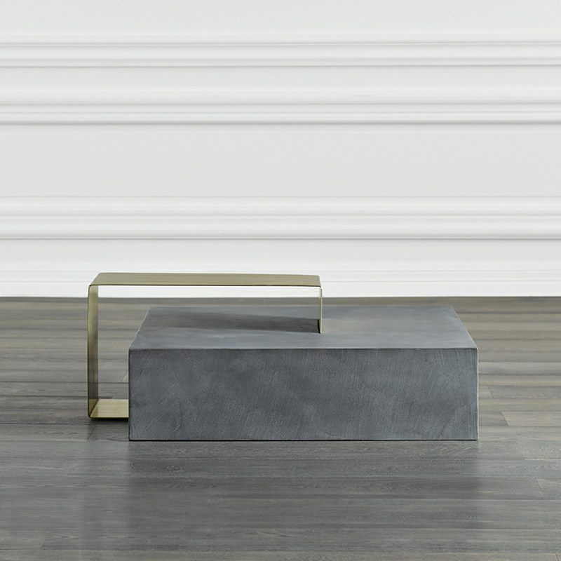 jolor意大利美式现代乡村比利时进口正品水泥台方茶几