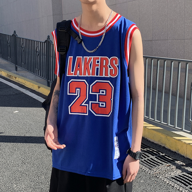 2022夏季球衣背心男ins潮牌街头百搭潮流宽松学生运动篮球t恤汗衫