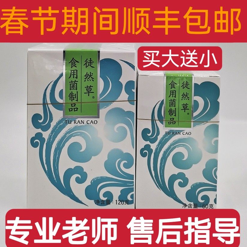 瀚齐徒然草食用菌制品买大瓶240粒120克小瓶120粒60克其他膳食营养
