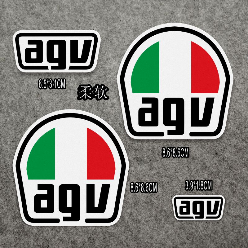 适用于摩托车agv头盔夜光反光机车贴纸厘米装饰贴纸