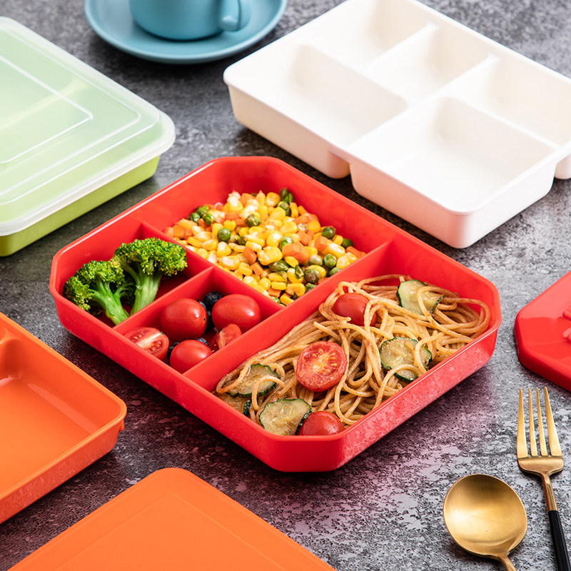 团餐快餐盒学校食堂便当盒学生分餐盒饭盒