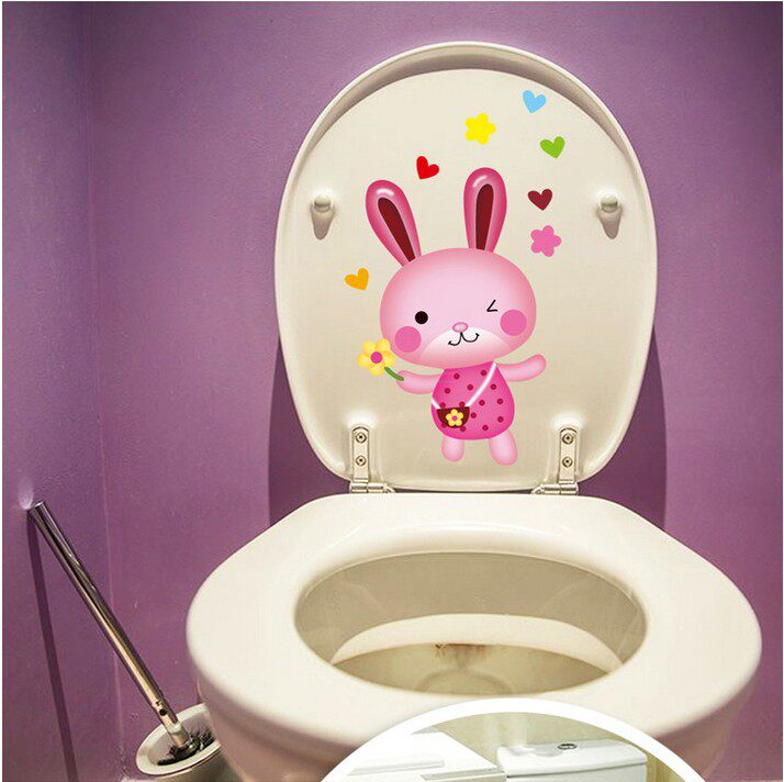 创意个性卡通马桶装饰防水浴室卫生间可爱马桶盖贴纸马桶贴