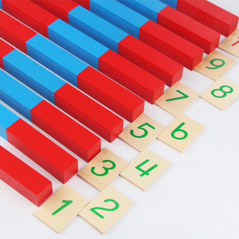 蒙氏教具蒙台梭利幼儿园3岁数理早教益智数棒玩具早教教具