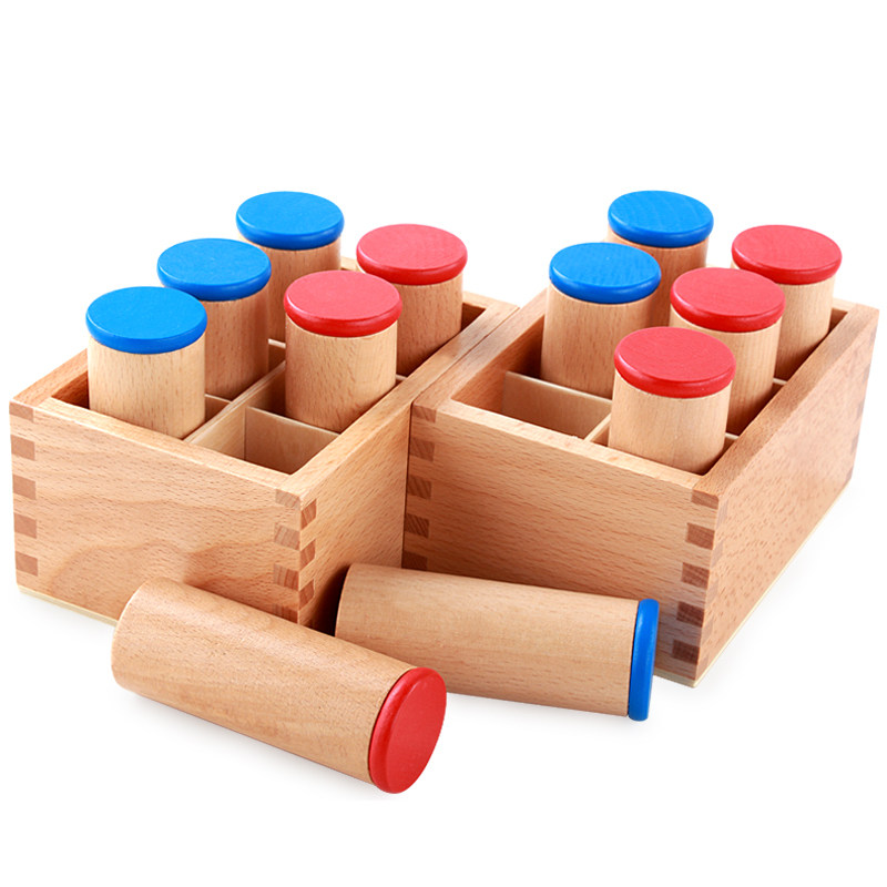 教具蒙氏蒙台梭利36岁早教益智玩具幼儿园听筒音筒声音早教教具