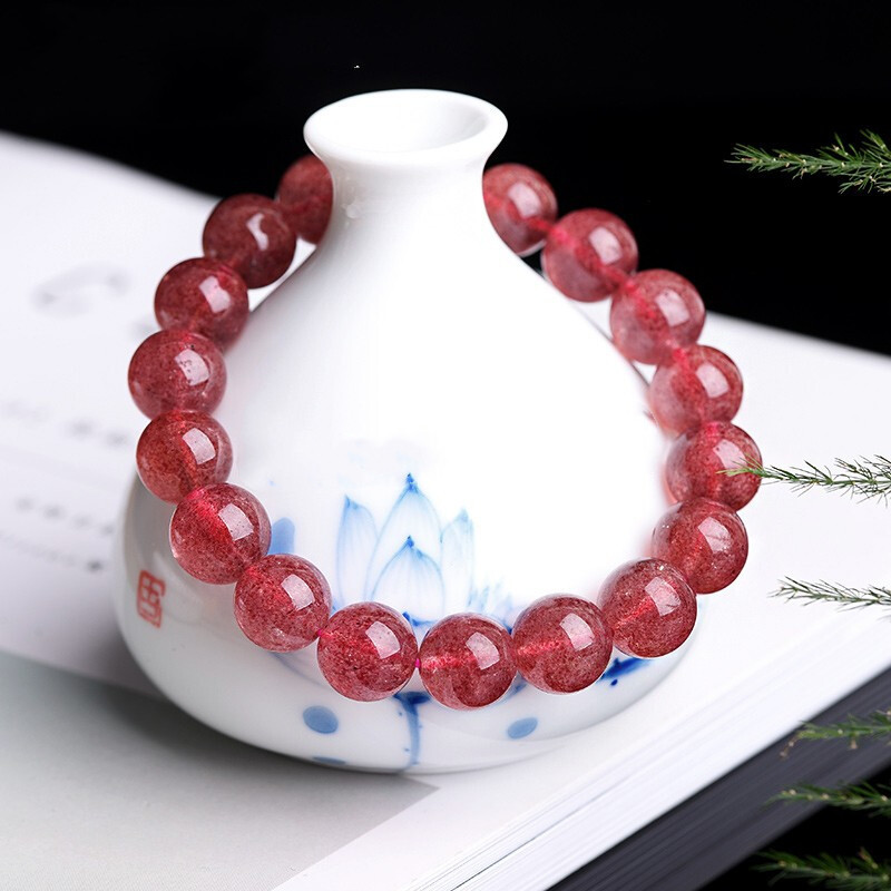 天然种鸽血红草莓手链女生闺蜜简约民族风玛瑙手链