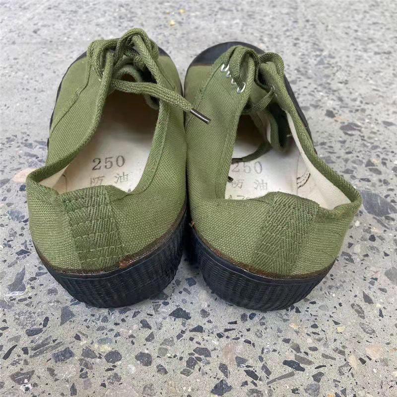 库存正品低腰防油解放胶鞋老式训练帆布工作鞋解放鞋