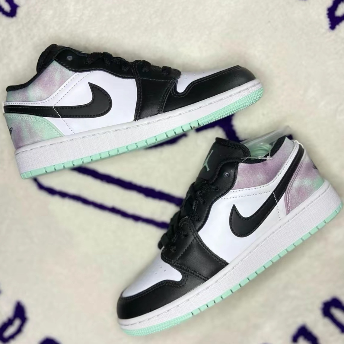 airjordan1lowaj1白黑绿超超级蒂芙尼低帮篮球鞋篮球鞋