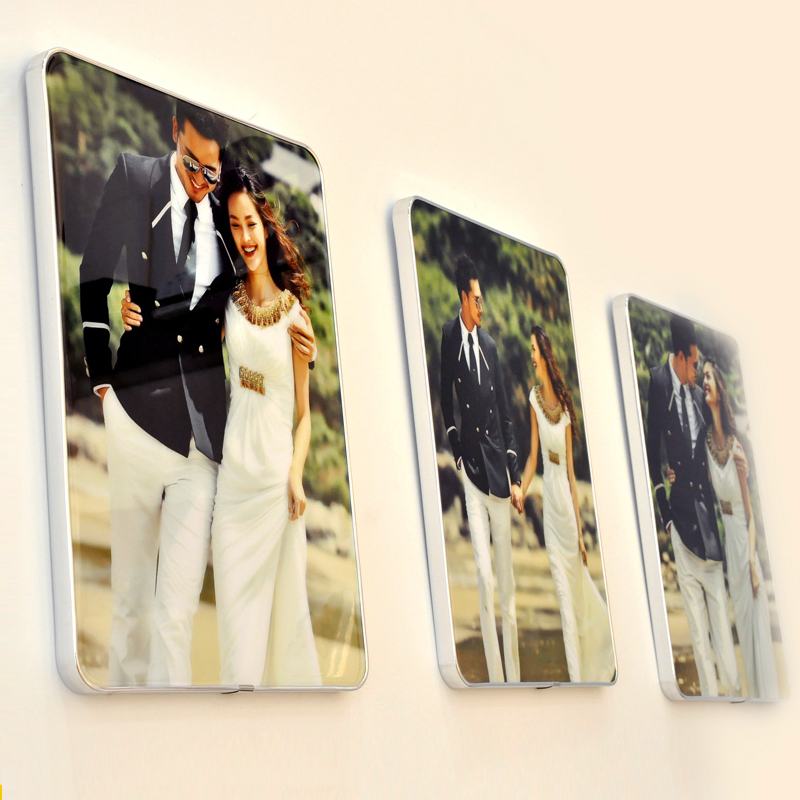 24寸韩式水晶摆台照片定制婚纱照放大挂墙影楼拉米娜版画相框相片