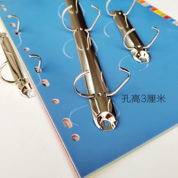 ຄລິບໂລຫະສອງຮູວ່າງໃບ punch clip ສອງຮູສາມຮູສີ່ຮູ binding clip buckle ຮາດແວຍາວ clamp a4 iron clip hole ring