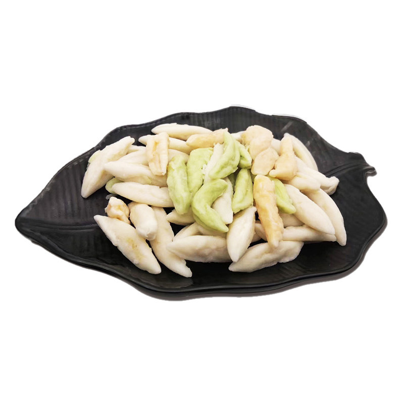 蔬菜疙瘩面鱼点心劲道儿童营养早餐面食小吃冲泡方便面