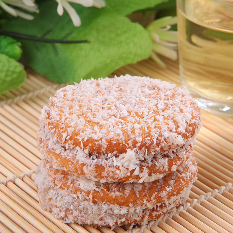 粗粮王夹心饼干椰蓉丝粗粮饼干配餐点心杂粮零食糕点58g 30袋包邮