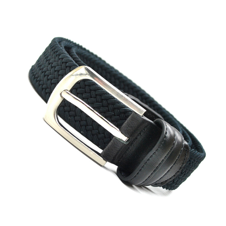 腰带包邮龙邮龙鳞甲无孔编织弹性男士针扣皮带腰带