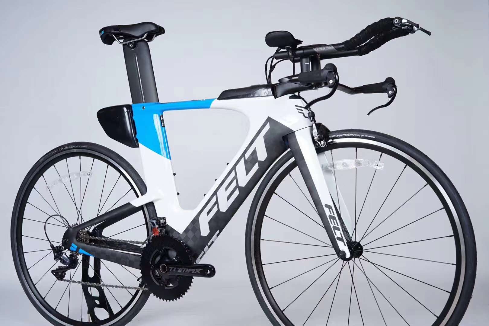 feltia14三车公路计时tt碳纤维破风公路自行车