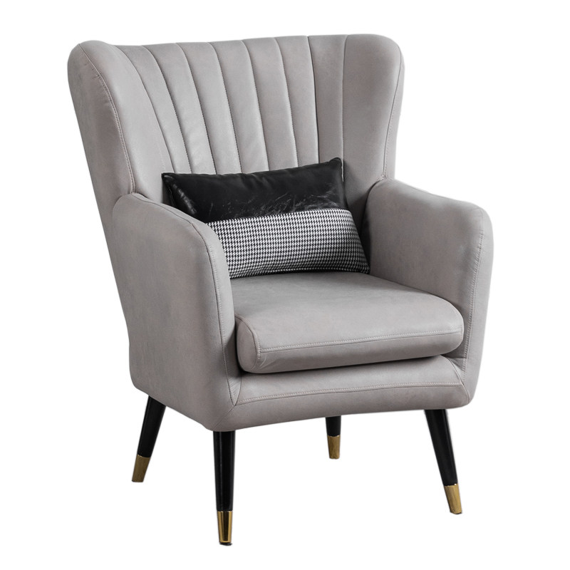 单人沙发北欧轻奢皮艺懒人现代简约客厅卧室休闲沙发椅
