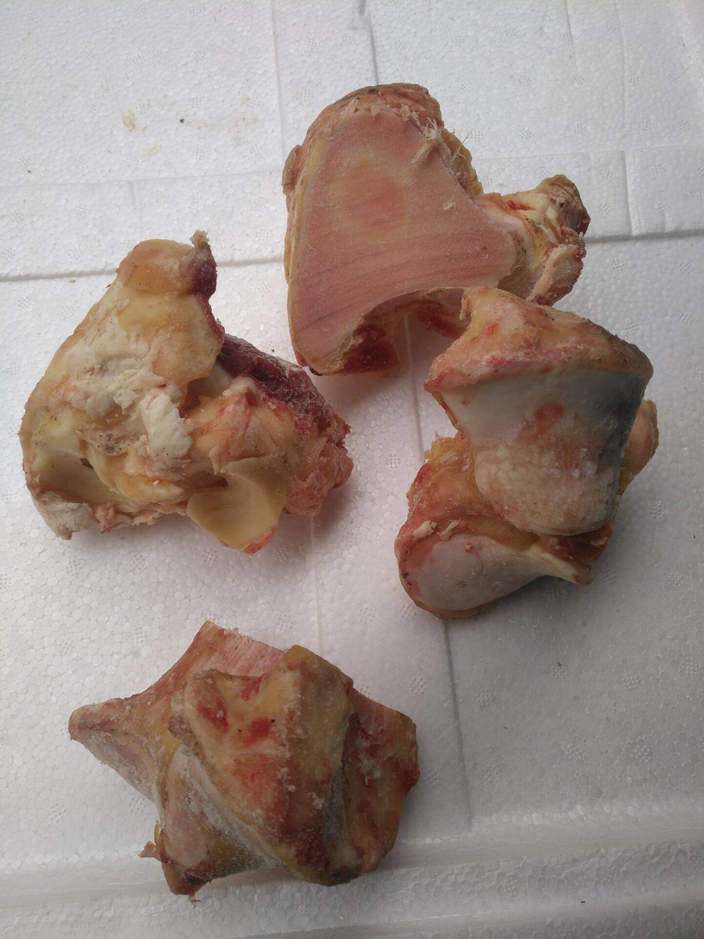 新鲜牛关接骨牛骨头牛腿骨两头切下来的牛关节骨500g//满15斤包邮