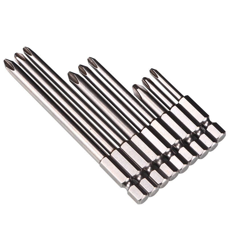 优质s2硬钢单头50mm十字形起子批头电动气动螺丝刀批头风批嘴ph0