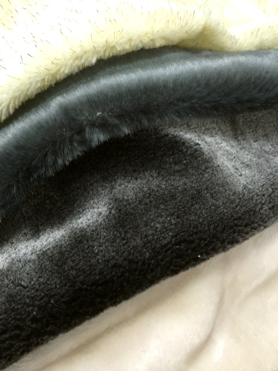 新仿獭柜台服装布服装背景展示白色兔毛皮料短毛海绵垫