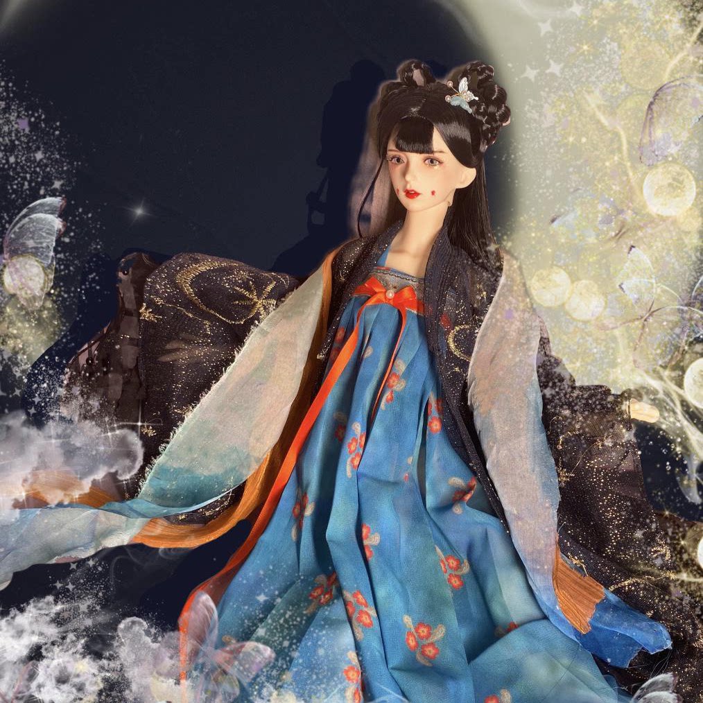 bjdsd星辰襦裙齐胸古风汉服娃兵人限量女兵bjd娃娃