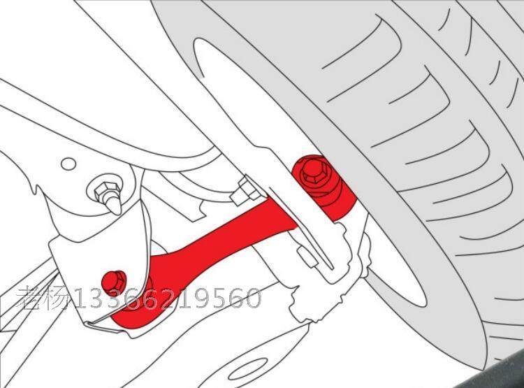 适用三菱欧蓝德翼神得利卡劲炫后轮前束角可调拉杆调整臂实拍直销