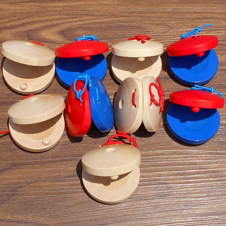 木质响板奥尔夫打击乐器节奏音乐玩具哒哒舞板圆舞板打击乐器