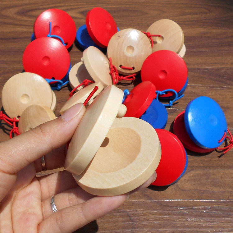 木质响板奥尔夫打击乐器节奏音乐玩具哒哒舞板圆舞板打击乐器