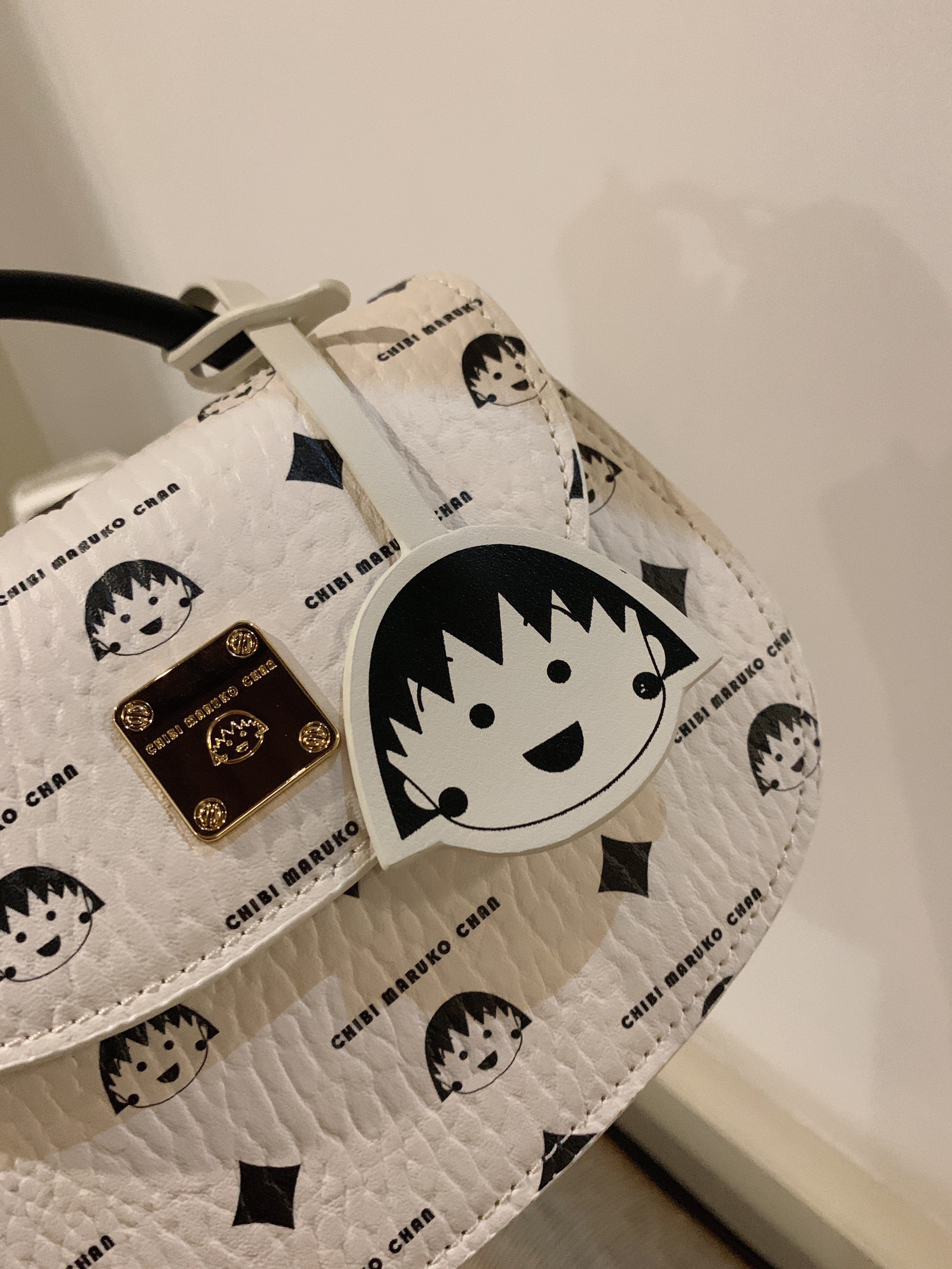 樱桃小丸子南风风之唱片马鞍包包女2022新款手提单肩马鞍包