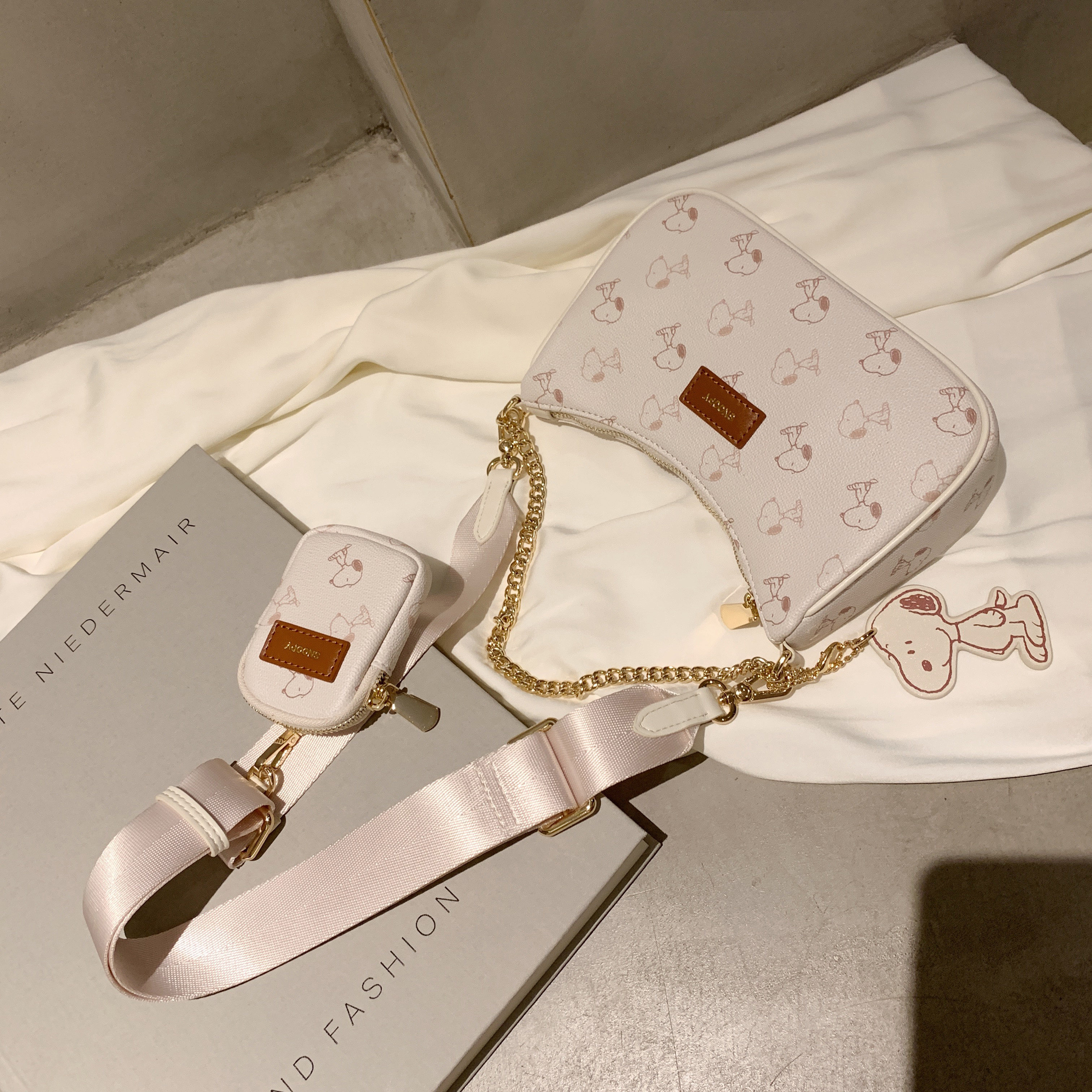 南风史努比联名高级夏季三合一单肩腋下包包女2021女士包袋