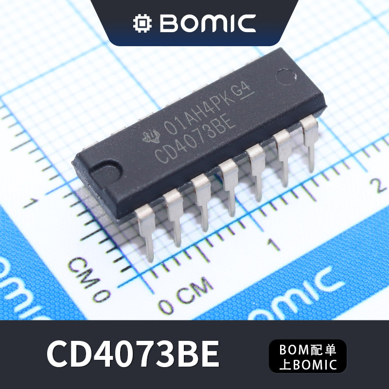 cd4073be dip-14 三3输入端与门 逻辑芯片ic 全新进口原装