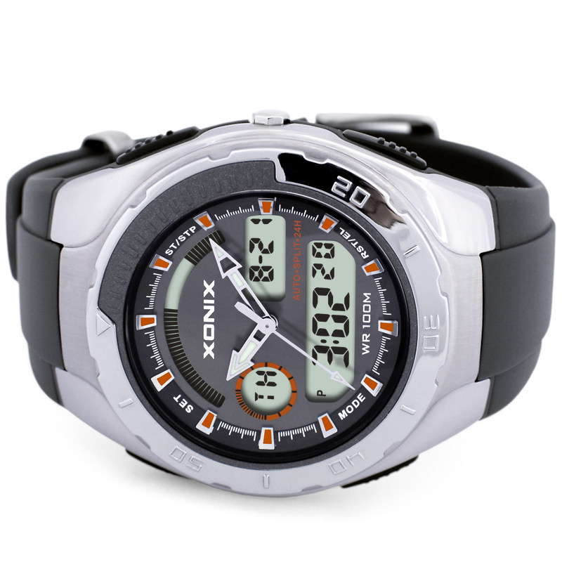 xonix精准电子表手表男士双显机械特种兵战术ins国产腕表