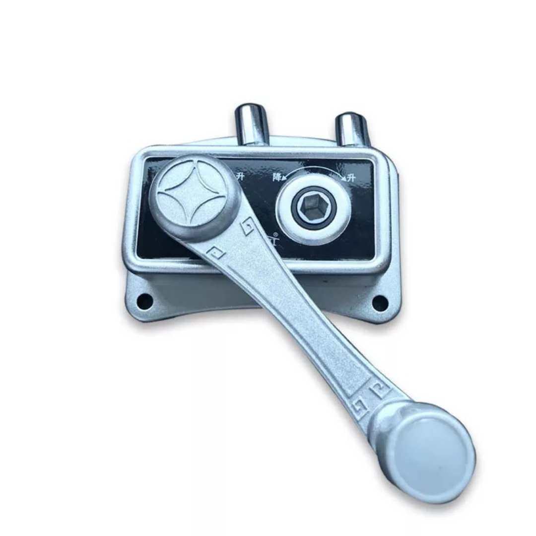 居博士手摇器原装升降器摇柄把阳台升降式晾衣架配件免打孔金银色