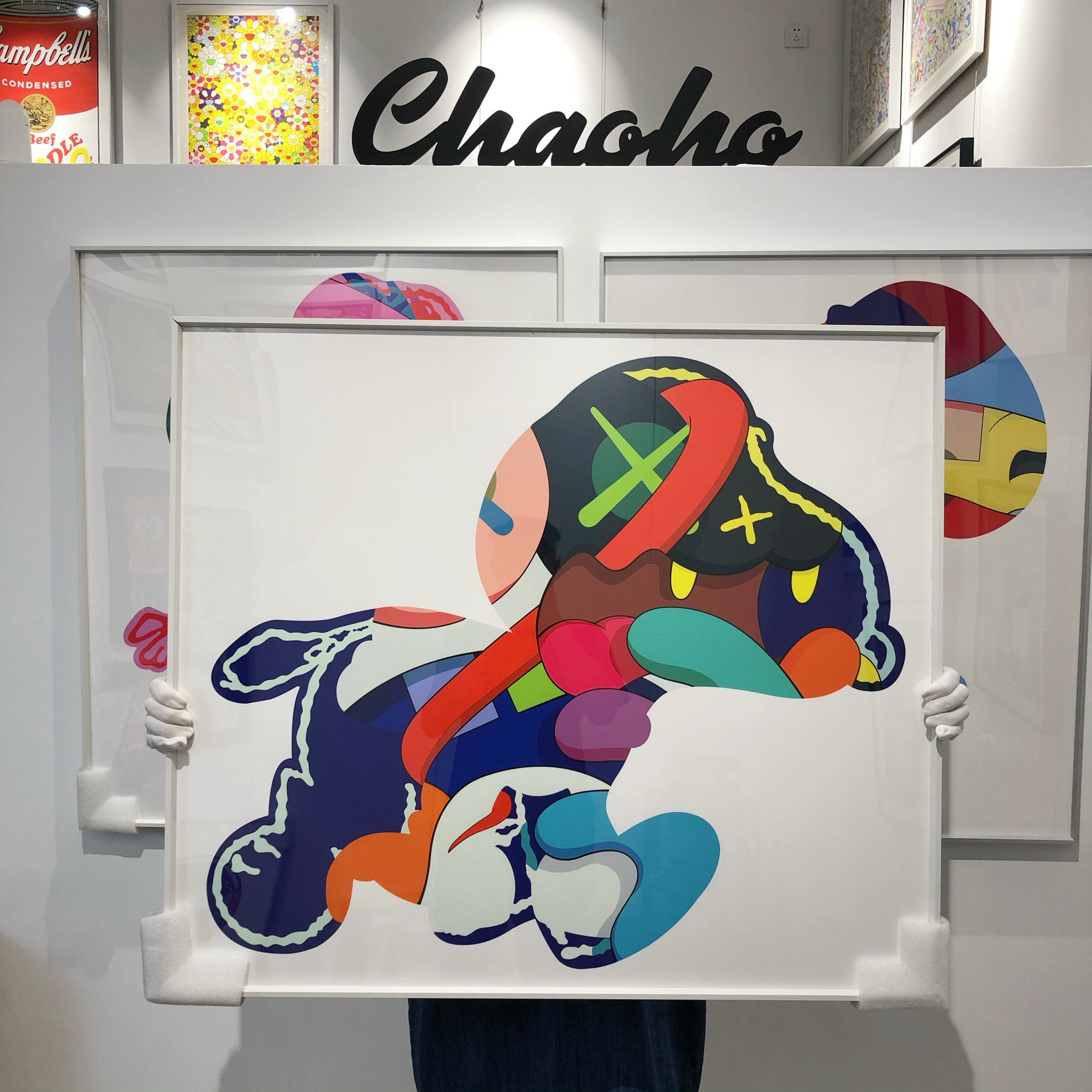 kaws站姿史努比版画ngvnoonehome装饰画snoopy现代装饰画