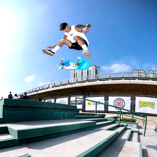 沸点滑板极限公社滑板青少年初学者bd崛起四轮双翘刷街justice