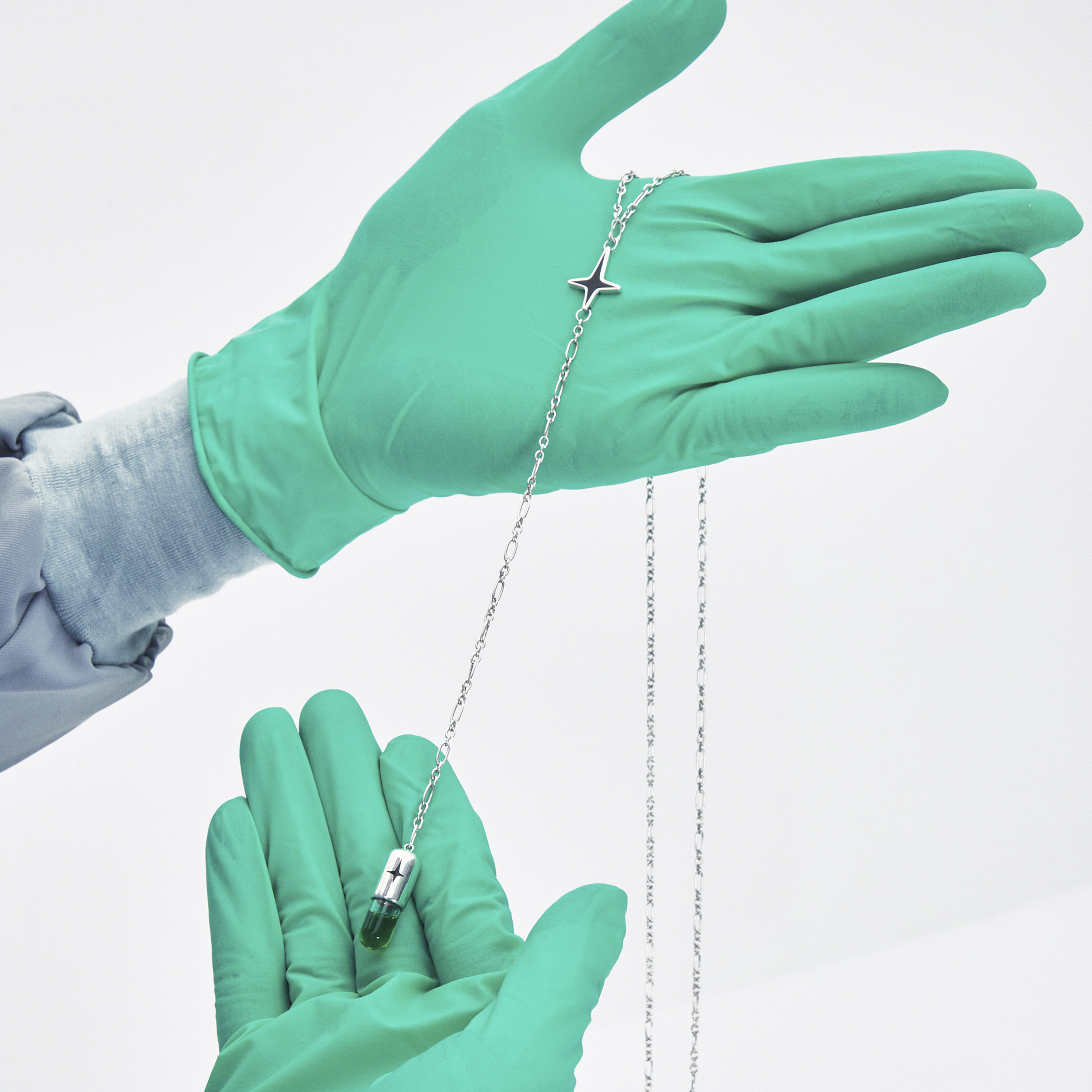 siderealmadejoechia联名玻璃胶囊长款项链中性耳环