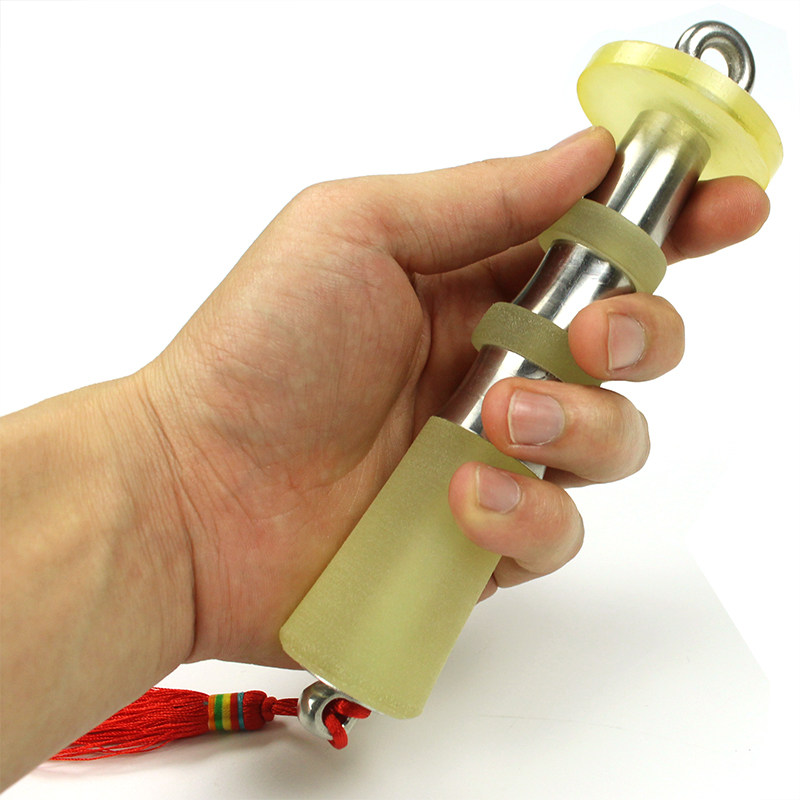 不锈钢麒麟把手健身鞭子手柄响鞭甩鞭钢鞭武术九节鞭